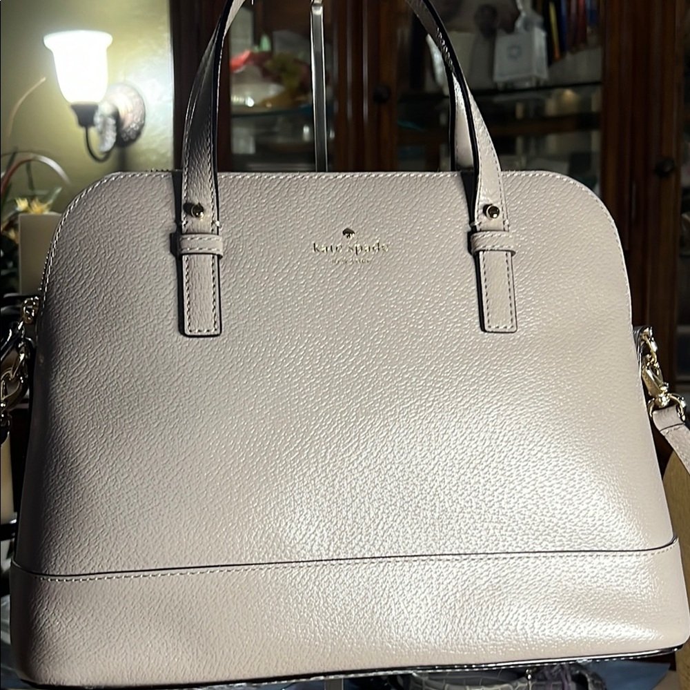 Kate Spade Taupey Grey Satchel
